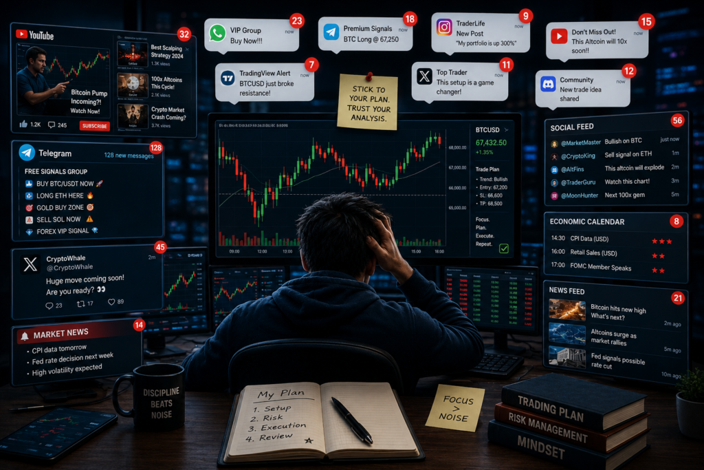 Too much information creates confusion in trading.