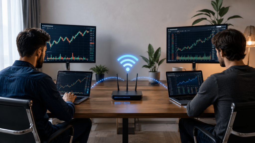 Multiple Trading Accounts on One Internet Connection